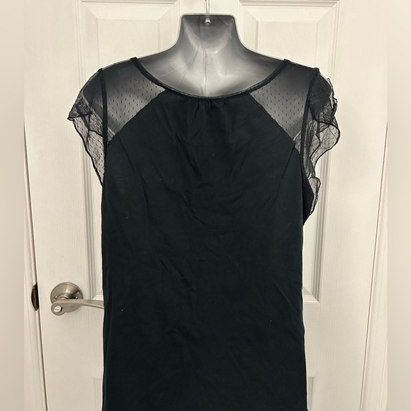 Vintage Gap, Black Lace Topped Shirt, Sz L - Picture 4 of 9